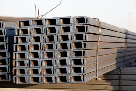 Channel steelの写真素材