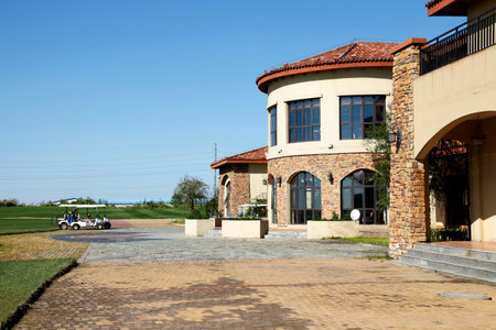 The golf course landscapeのeditorial素材