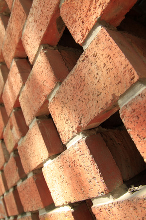 The red brick wallの写真素材