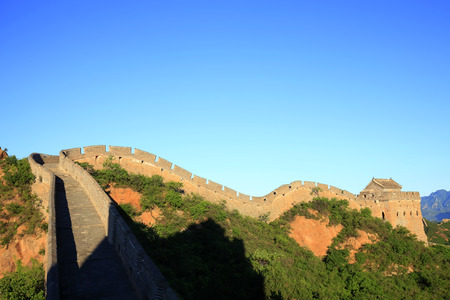 The Great Wall in Chinaの写真素材