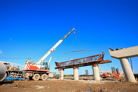 The bridge is under construction