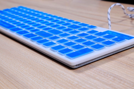 A computer keyboard