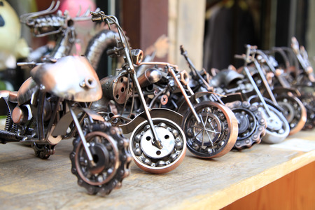 Metal model motorcycleの写真素材