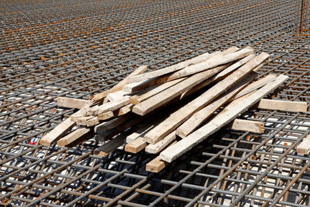 Urban construction buildings foundation