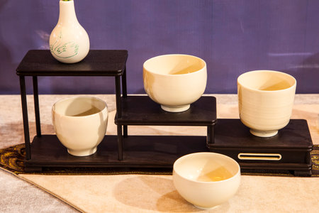 China's ceramic tea setのeditorial素材