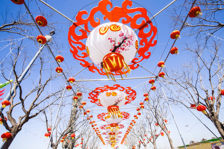 customize chinese lantern festival for decorationのeditorial素材