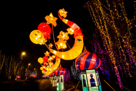 customize chinese lantern festival for decorationのeditorial素材