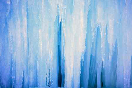 Waterfall formed icicle