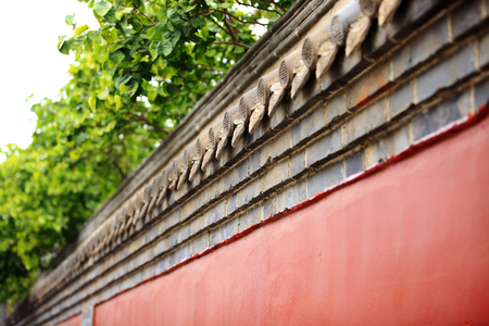 The eaves of the ancient Chinese architectureの写真素材