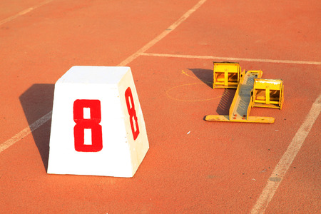 The starting blockの写真素材