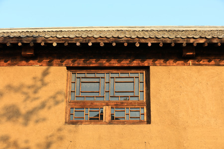 The ancient Chinese rural housesの写真素材