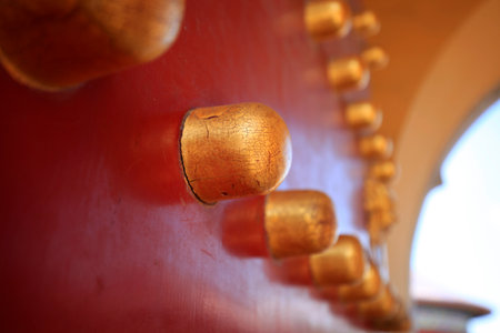 The doornail of ancient Chinese architectureのeditorial素材