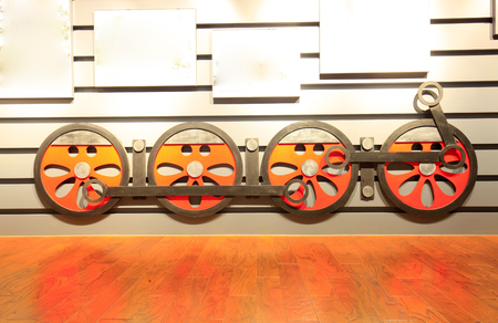 Train wheel modelの写真素材