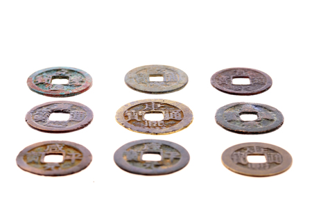 Chinese ancient copper COINSの写真素材