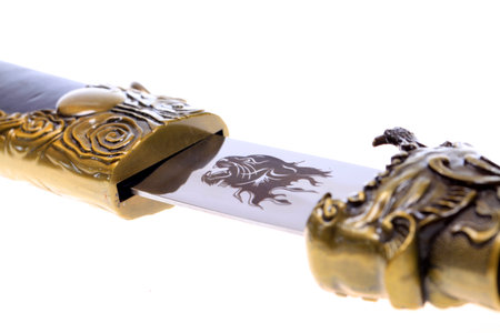 Mongolian knife close-upのeditorial素材