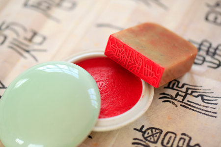 Chinese stone seal, China's traditional arts and craftsのeditorial素材