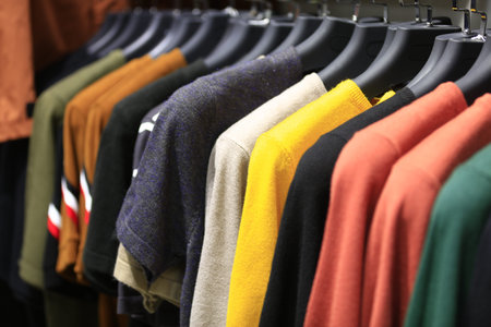 Fashion menswear in the store