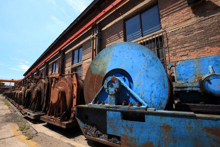 The plant and equipment of a coal mine, construction siteのeditorial素材