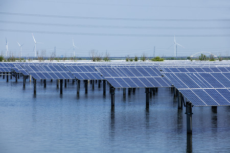 solar photovoltaic power generation systemsの写真素材