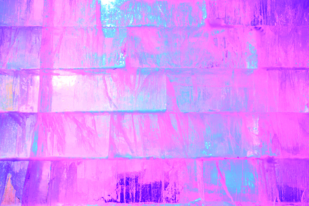 Ice cubes piled up, close-upの写真素材