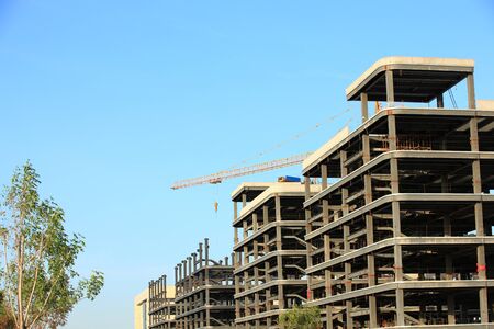 Construction site, building is under constructionの写真素材