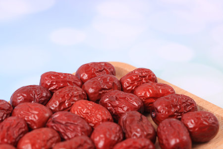 Red jujube. Fresh red dates.