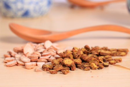 Traditional Chinese herbal, Studio shooting, close-up