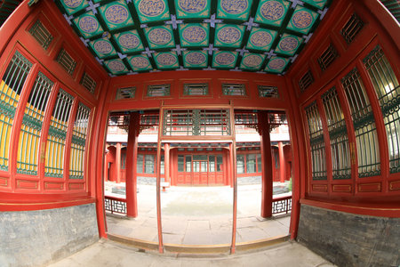 Ancient Chinese architecture, ancient Chinese gardensのeditorial素材