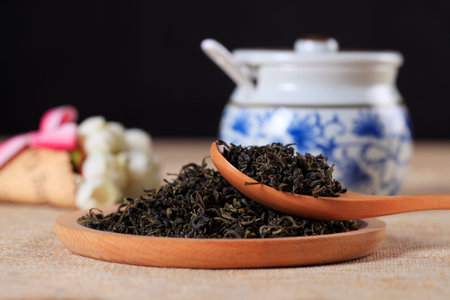 Chinese tea, Chinese black tea, close-up