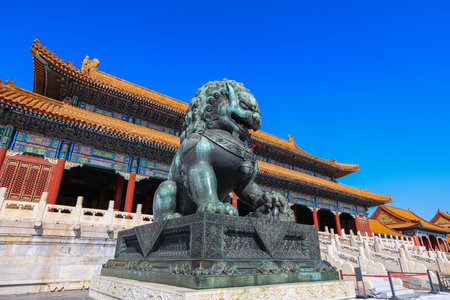The Forbidden City (Palace Museum) in China, China's building of Beijing the imperial palaceのeditorial素材