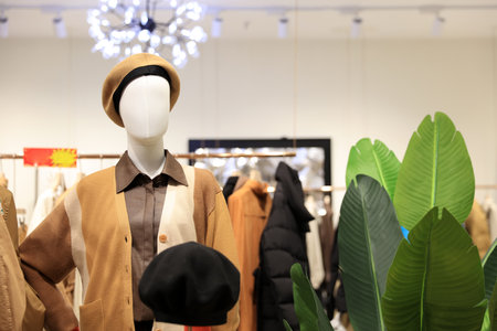 Fashion dresses in the mall, Fashionable women's dresses are in the mallの写真素材