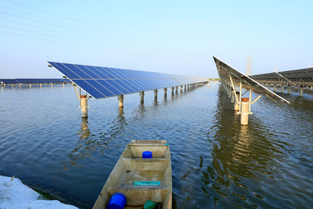 Solar photovoltaic power generation system, solar photovoltaic system, photovoltaic power systemの写真素材