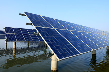 Solar photovoltaic power generation system, solar photovoltaic system, photovoltaic power systemの写真素材