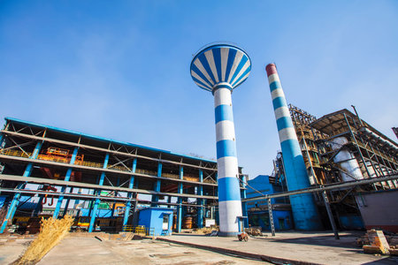 The workshop and equipment of the steel mill, Abandoned steel plant equipment