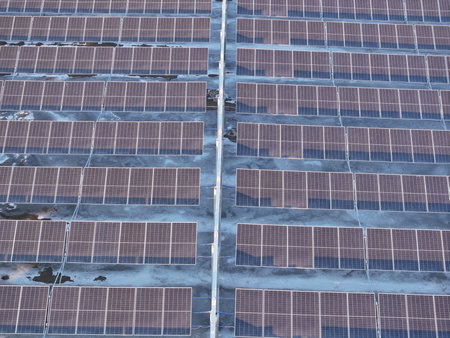 Solar photovoltaic panels on the water, solar photovoltaic system, photovoltaic power system