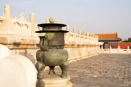 The Forbidden City (Palace Museum) in China, China's building of Beijing the imperial palaceの写真素材