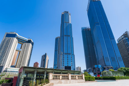 Cityscape of Tianjin, China, City view of Tianjin, Chinaの写真素材