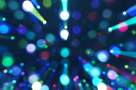 Beautiful light bokeh, bokeh of all colors, all sorts of color is very beautifulの写真素材