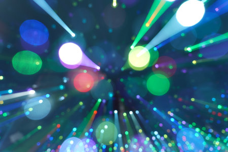 Beautiful light bokeh, bokeh of all colors, all sorts of color is very beautifulの写真素材