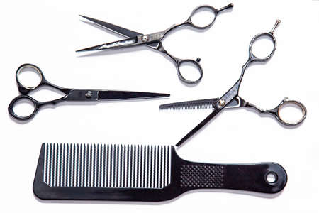 Professional equipment for hairdressers and barbersの写真素材