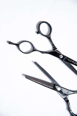 Professional equipment for hairdressers and barbersの写真素材