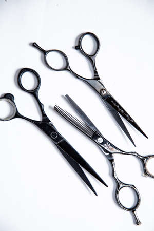 Professional equipment for hairdressers and barbersの写真素材