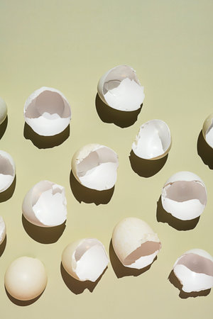 Empty broken eggshell layout.