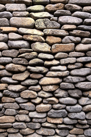 Decorative stone wall surface. Textured background.の写真素材