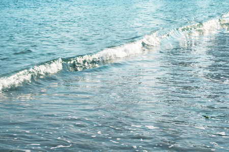 Clear blue ocean wave. Abstract background.