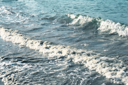 Clear blue ocean wave. Abstract background.