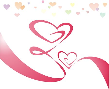 a lot of heartsのイラスト素材