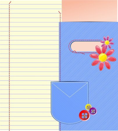 texture jeansのイラスト素材