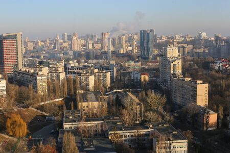 Megapolis. Sky-view Seattle from the Columbia Center tower.の写真素材