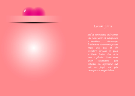 Vector image of a greeting card with a heart. The text of congratulations.のイラスト素材